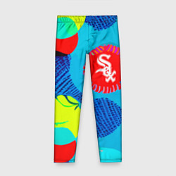 Леггинсы для девочки Chicago White Sox - baseball team, цвет: 3D-принт