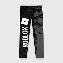 Леггинсы для девочки Roblox glitch на темном фоне: по-вертикали, цвет: 3D-принт
