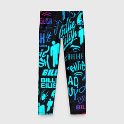 Детские легинсы Billie Eilish neon pattern