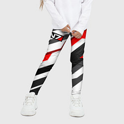 Леггинсы для девочки Mass effect - white uniform n7, цвет: 3D-принт — фото 2