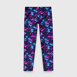 Леггинсы для девочки Неоновый бум, цвет: 3D-принт