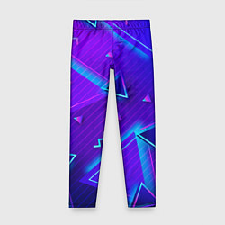 Леггинсы для девочки Neon Pattern colored, цвет: 3D-принт