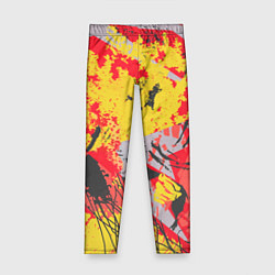 Леггинсы для девочки Abstractionism pattern, цвет: 3D-принт