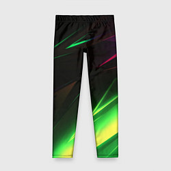 Детские легинсы Geometry stripes кислотный неон
