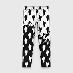 Детские легинсы Billie Eilish pattern black