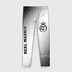 Леггинсы для девочки Real Madrid sport на светлом фоне вертикально, цвет: 3D-принт