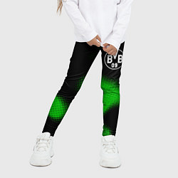Леггинсы для девочки Borussia sport halftone, цвет: 3D-принт — фото 2