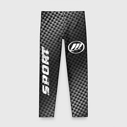 Леггинсы для девочки Lifan sport carbon, цвет: 3D-принт
