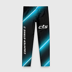 Леггинсы для девочки Counter-Strike 2 неоновые лампы, цвет: 3D-принт