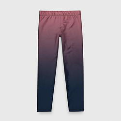 Детские легинсы Градиент тёмный розовый в синий