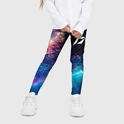 Леггинсы для девочки Need for Speed space game, цвет: 3D-принт — фото 2