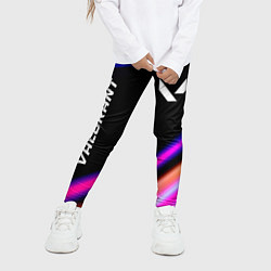 Леггинсы для девочки Valorant speed game lights, цвет: 3D-принт — фото 2