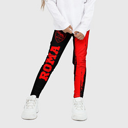 Леггинсы для девочки Roma - red gradient по-вертикали, цвет: 3D-принт — фото 2