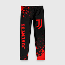 Детские легинсы Juventus - red gradient вертикально