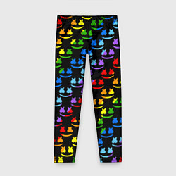 Детские легинсы Marshmello pattern neon