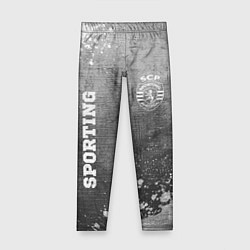 Детские легинсы Sporting - grey gradient вертикально