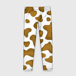 Леггинсы для девочки Пятна коровы, цвет: 3D-принт