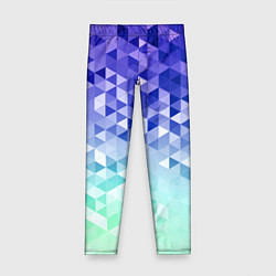 Леггинсы для девочки Градиентная геометрия, цвет: 3D-принт