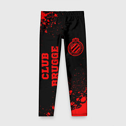 Детские легинсы Club Brugge - red gradient вертикально