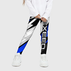 Леггинсы для девочки Exeed - blue sport, цвет: 3D-принт — фото 2