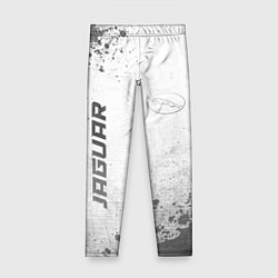 Леггинсы для девочки Jaguar - white gradient вертикально, цвет: 3D-принт