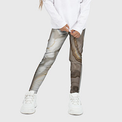 Леггинсы для девочки Дерево и мрамор, цвет: 3D-принт — фото 2