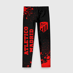 Детские легинсы Atletico Madrid - red gradient вертикально