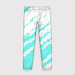 Леггинсы для девочки The color is light blue and white, цвет: 3D-принт