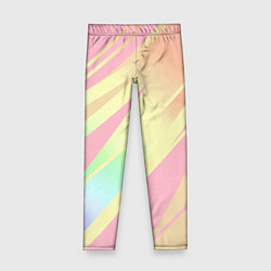 Леггинсы для девочки Нежный розовый абстрактный, цвет: 3D-принт