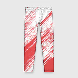 Детские легинсы The color is white and red