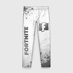 Леггинсы для девочки Fortnite - white gradient вертикально, цвет: 3D-принт