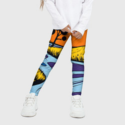 Леггинсы для девочки Пейзаж с фантастической природой, цвет: 3D-принт — фото 2