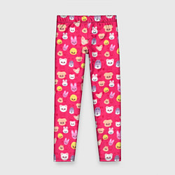Леггинсы для девочки Skzoo pattern pink, цвет: 3D-принт