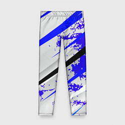 Леггинсы для девочки Color white blue, цвет: 3D-принт