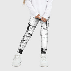 Леггинсы для девочки Color black and white, цвет: 3D-принт — фото 2