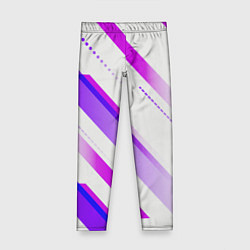 Детские легинсы Color white pink