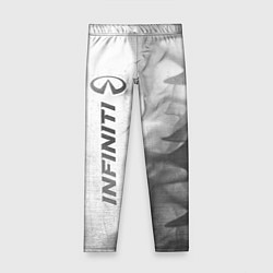 Леггинсы для девочки Infiniti - white gradient по-вертикали, цвет: 3D-принт