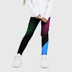 Леггинсы для девочки Multicoloured, цвет: 3D-принт — фото 2