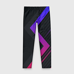 Леггинсы для девочки Color black line, цвет: 3D-принт