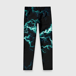 Леггинсы для девочки Lightning light blue glow, цвет: 3D-принт