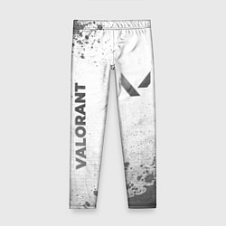 Леггинсы для девочки Valorant - white gradient вертикально, цвет: 3D-принт