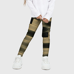 Леггинсы для девочки Color yellow square, цвет: 3D-принт — фото 2