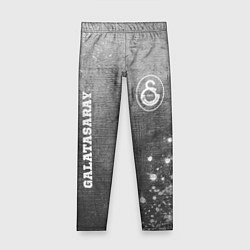 Леггинсы для девочки Galatasaray - grey gradient вертикально, цвет: 3D-принт