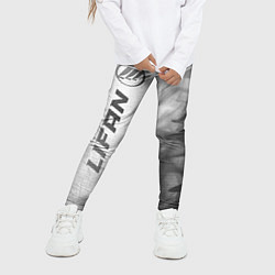 Леггинсы для девочки Lifan - white gradient по-вертикали, цвет: 3D-принт — фото 2