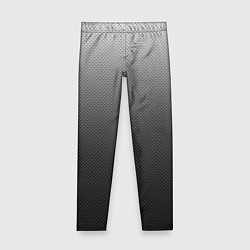 Леггинсы для девочки Текстурированный градиент тёмно-серый, цвет: 3D-принт