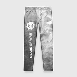 Леггинсы для девочки Gears of War - grey gradient по-вертикали, цвет: 3D-принт