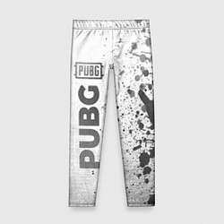 Леггинсы для девочки PUBG - white gradient по-вертикали, цвет: 3D-принт
