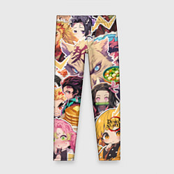 Леггинсы для девочки Demon Slayer Blade Favorite Food, цвет: 3D-принт
