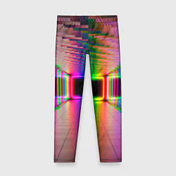 Леггинсы для девочки Неоновая галерея, цвет: 3D-принт
