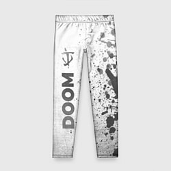 Леггинсы для девочки Doom - white gradient по-вертикали, цвет: 3D-принт
